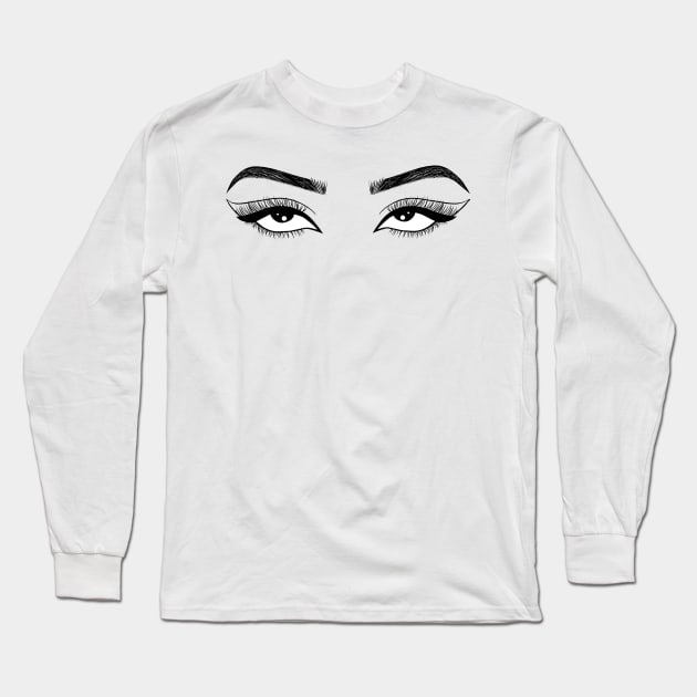 Eye roll sarcastic Long Sleeve T-Shirt by Mermaidssparkle